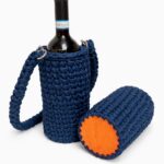 Kyma Stitches - "Dioné" Porta Bottiglia Con Tracolla Intrecciato a Mano